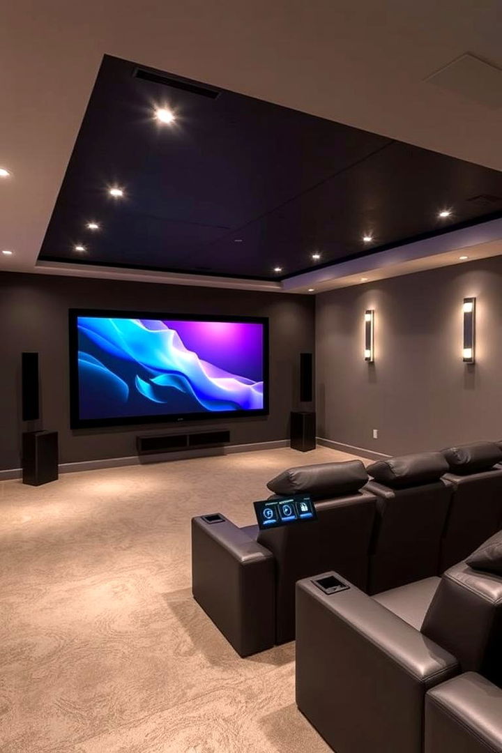 Integrated Smart Home Controls - 22 Basement Home Theater Ideas