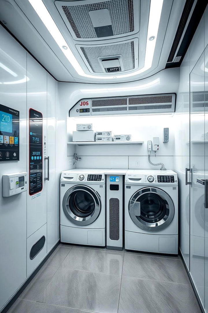 Integrated Smart Technologies - 22 Modern Laundry Room Ideas