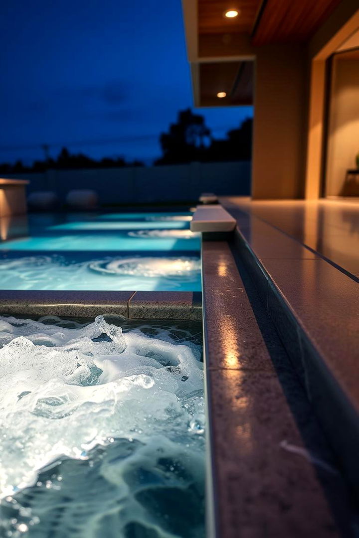 Integrated Spa and Pool - 22 Small Inground Pool Ideas