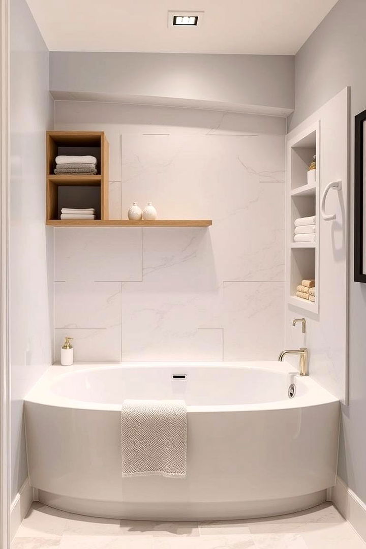 Integrated Storage Solutions - 22 Bathtub Surround Ideas