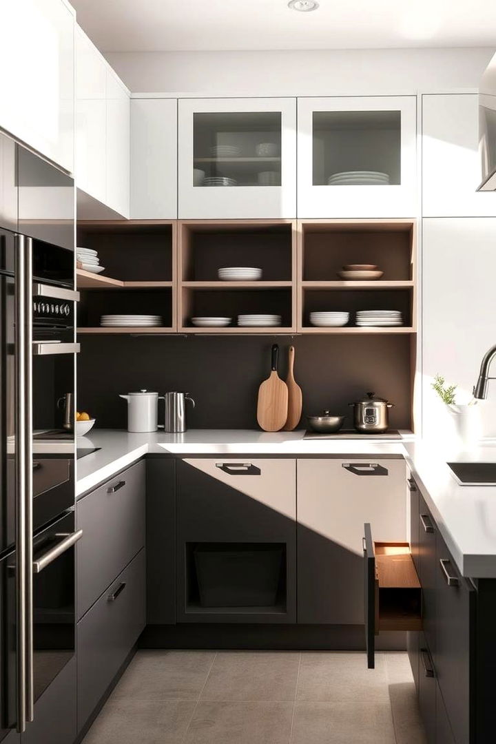 Integrated Storage Solutions - 22 Scandinavian Kitchen Ideas
