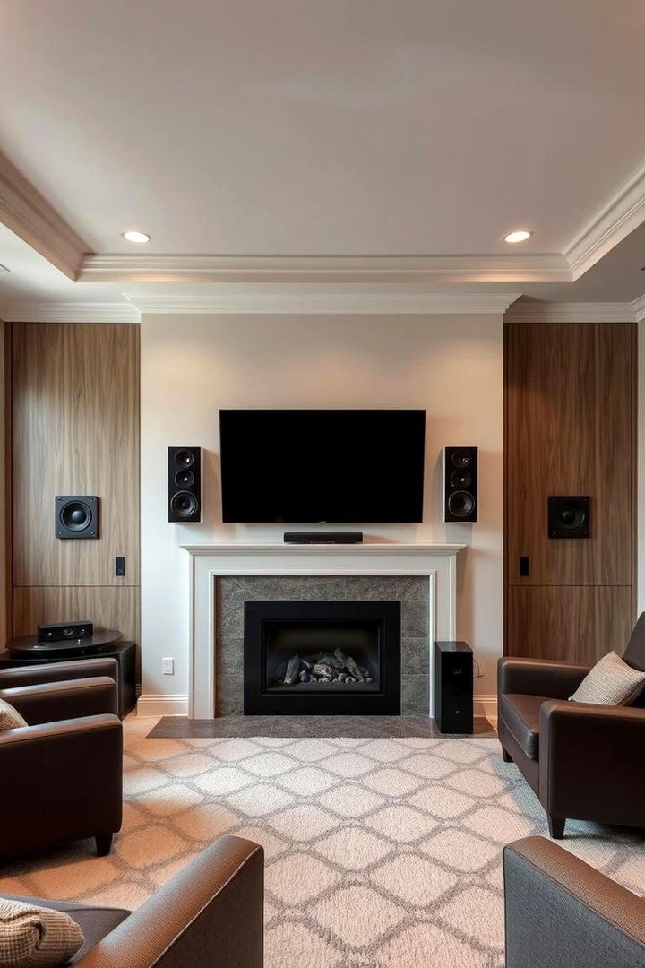 Integrated Surround Sound Systems - 22 Tv Over Fireplace Ideas
