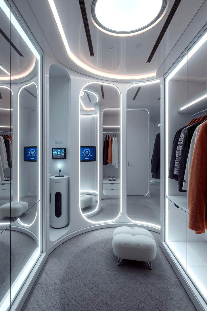 Integrated Technology Setup - 22 Dressing Room Ideas