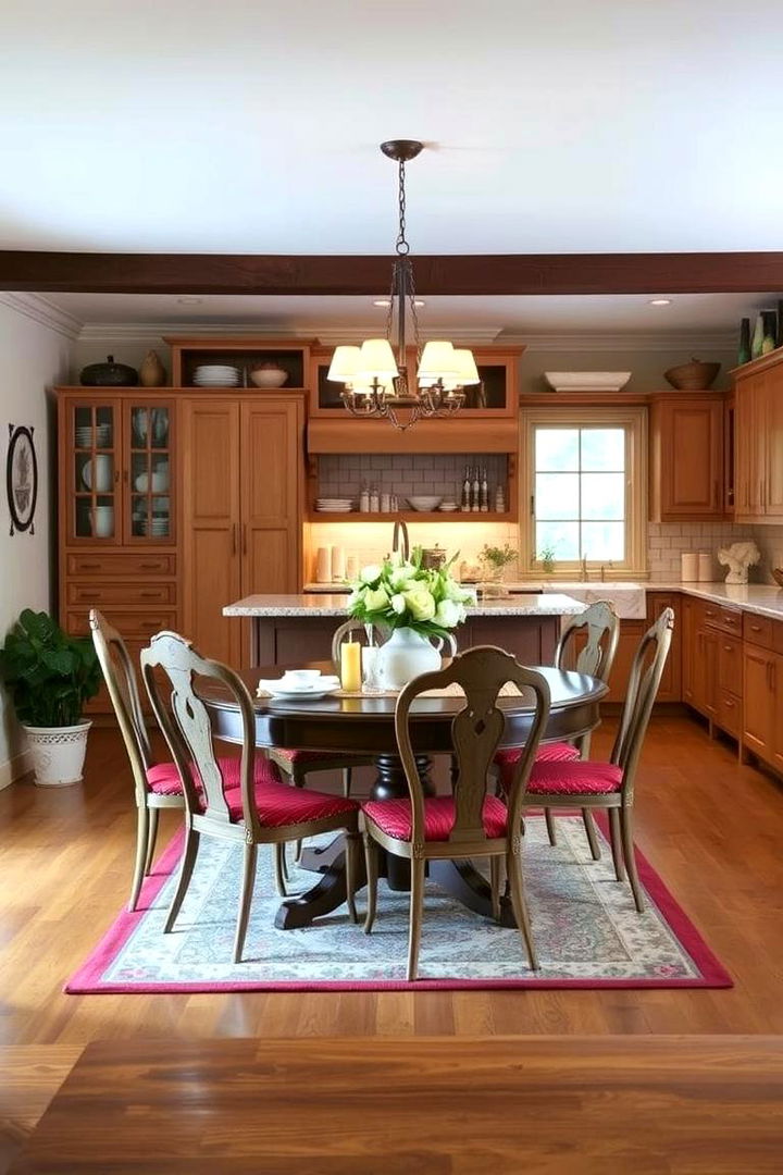 Integrated Traditional Dining Area - 22 Traditional Kitchen Ideas