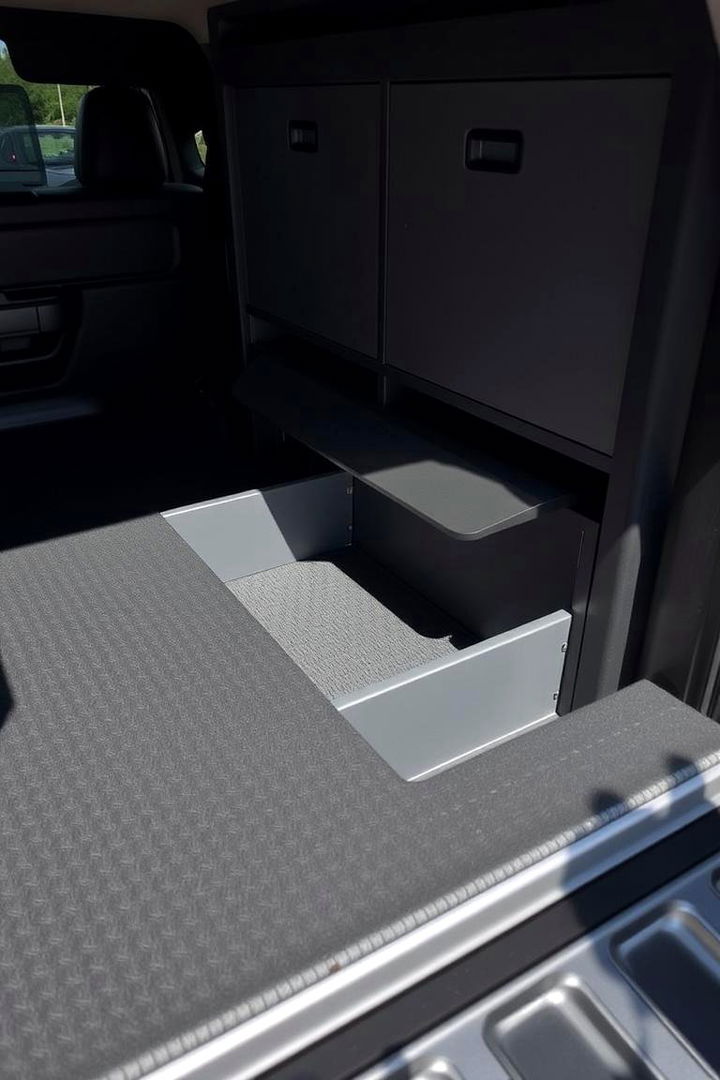 Integrated Under Bed Storage Compartments - 22 Truck Bed Storage Ideas