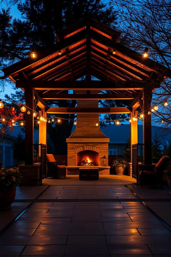 Integrating Ambient Lighting - 22 Gazebo With Fireplace