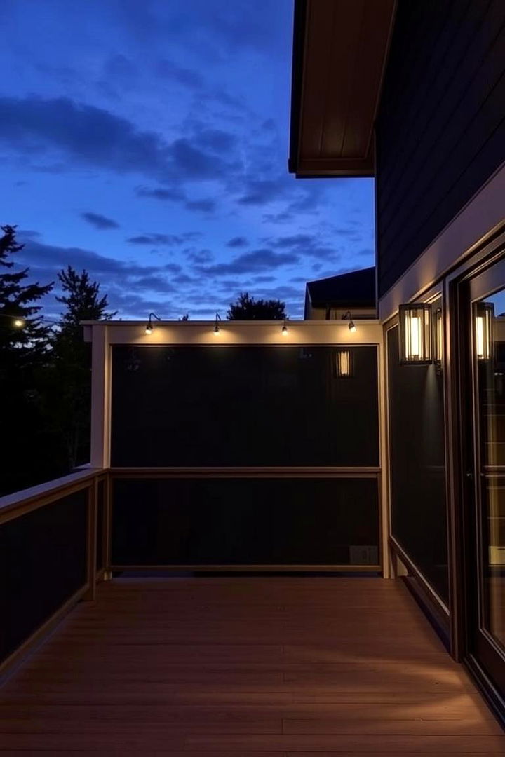 Integrating Ambient Lighting - 22 Deck Privacy Ideas