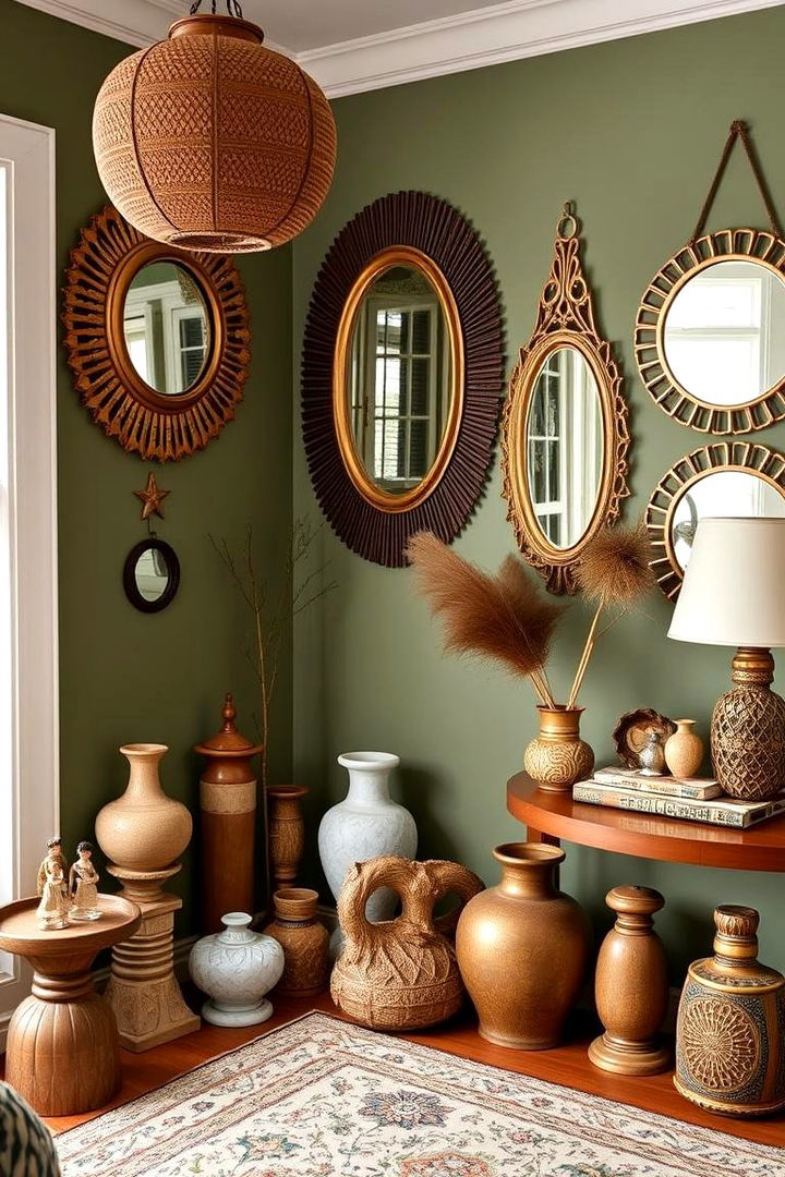 Integrating Boho Chic Accessories - 22 Boho Sage Green Bedroom Ideas