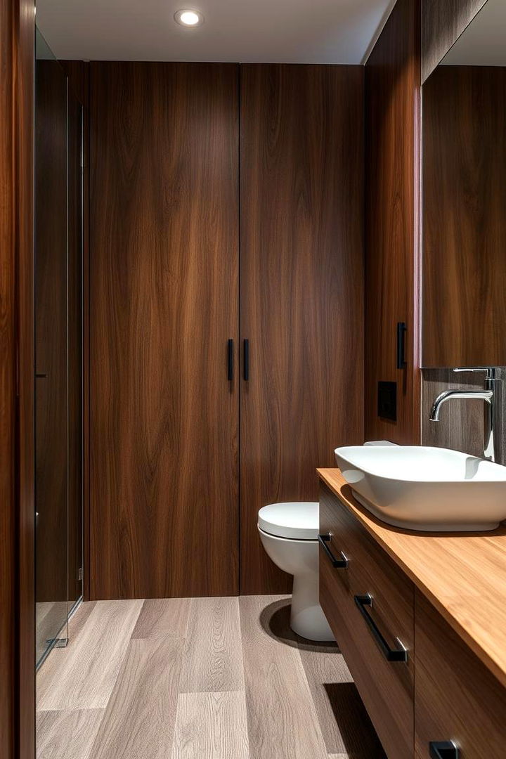 Integrating Exposed Wood Features - 22 Masculine Bathroom Ideas