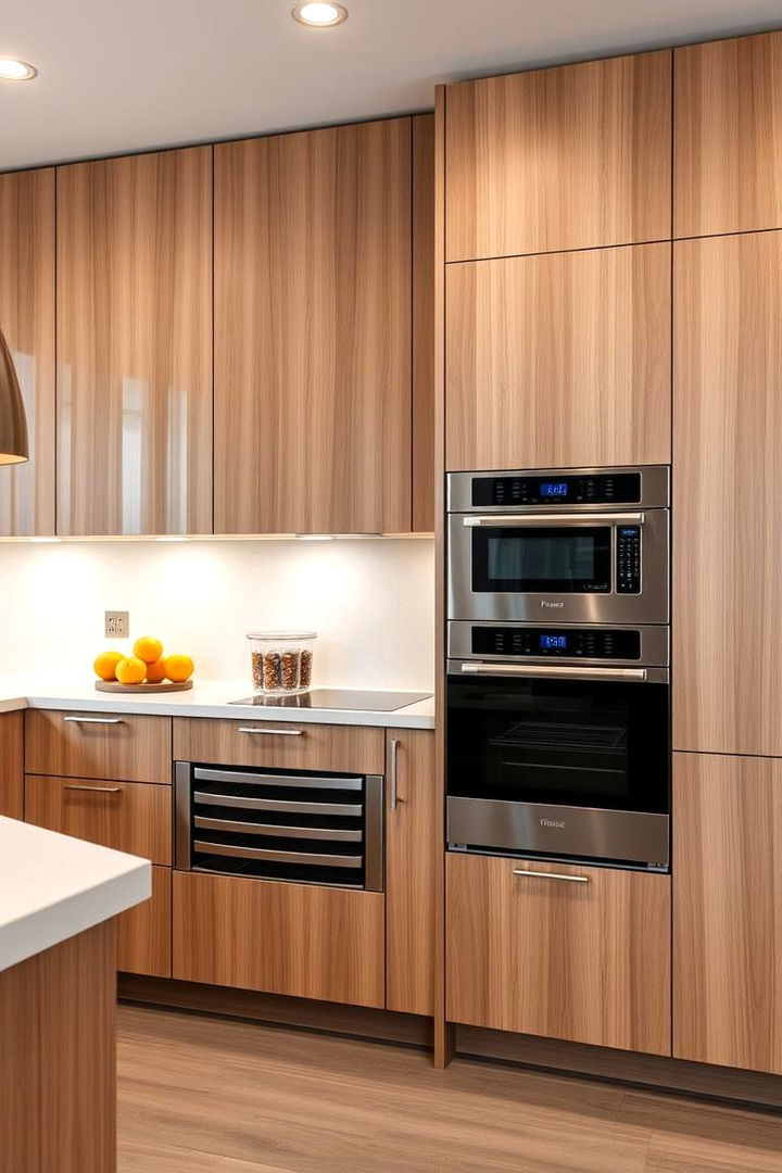 Integrating Modern Appliances - 22 Kitchens Without Upper Cabinets