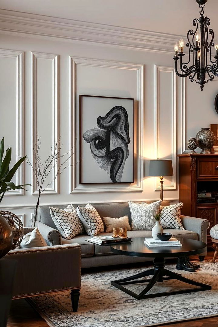 Integrating Modern and Classic Elements - 22 Living Room Dining Room Combos