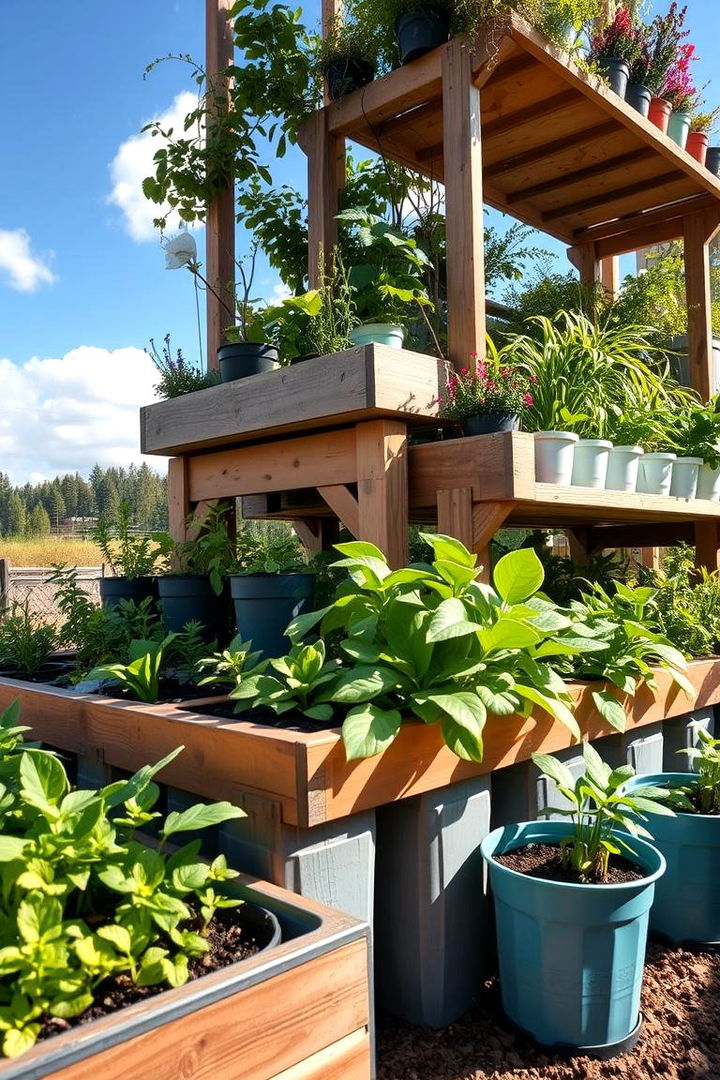 Integrating Multi Level Gardening Techniques - 22 Small Garden Ideas