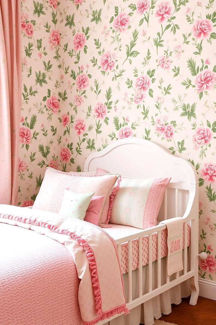 Integrating Pastel Patterns - 22 Pink and Green Nursery Ideas