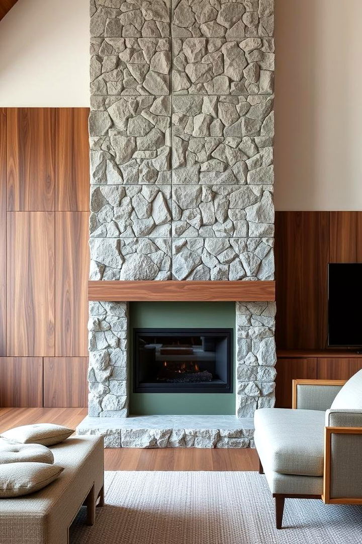 Integrating Textures with Sage Green Fireplaces - 22 Sage Green Fireplace Ideas