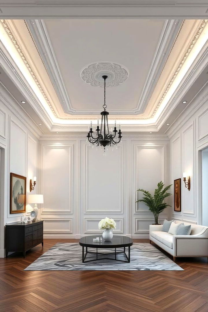 Integrative Ceiling Molding Fusion - 22 Crown Molding Ideas