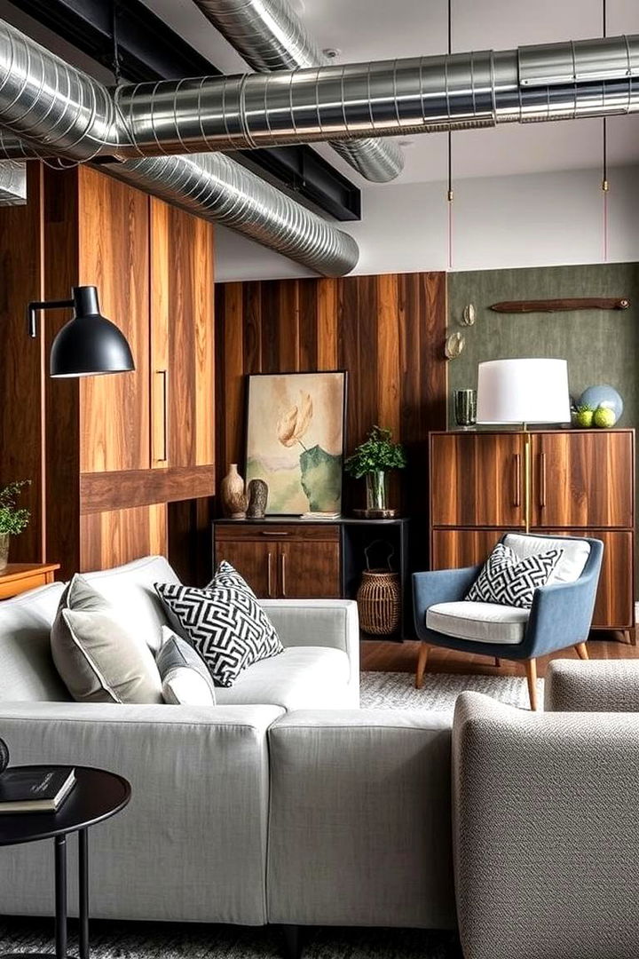 Integrative Mixed Materials - 22 Minimalist Modern Boho Living Room Ideas