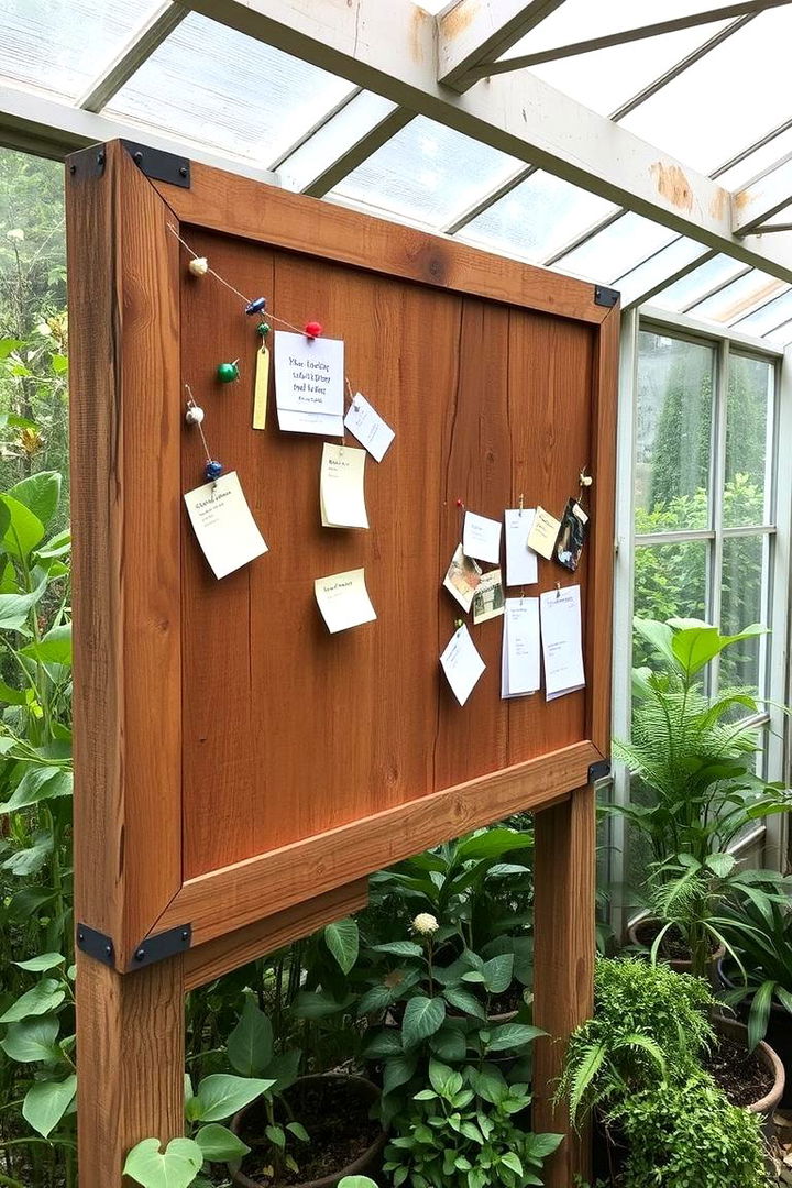Interactive Bulletin Board - 22 Greenhouse Decor Ideas