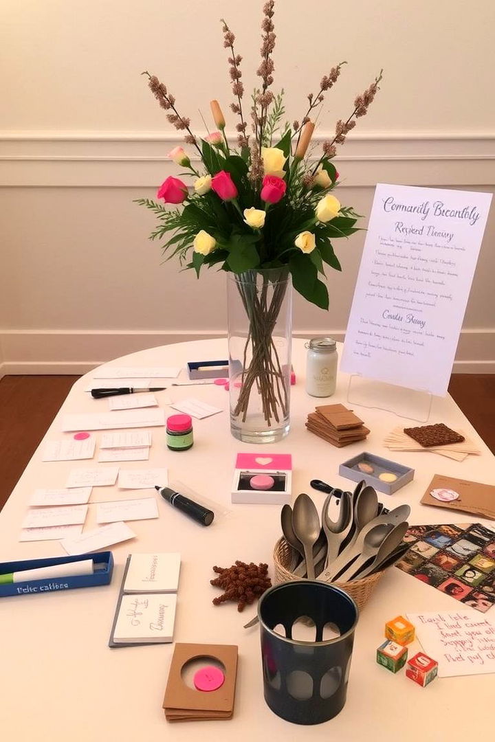Interactive Centerpiece Stations - 22 Friendsgiving Decor Ideas