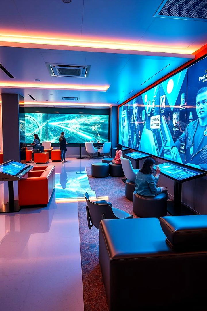 Interactive Digital Gaming Lounge - 22 Basement Game Room Ideas