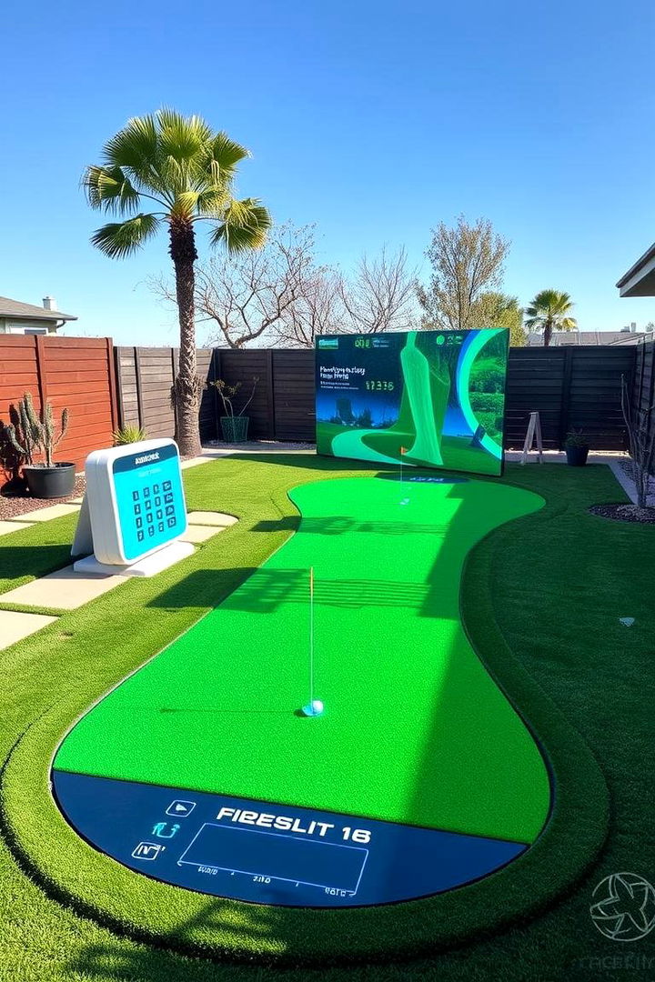 Interactive Digital Putting Green - 22 Backyard Putting Green Ideas
