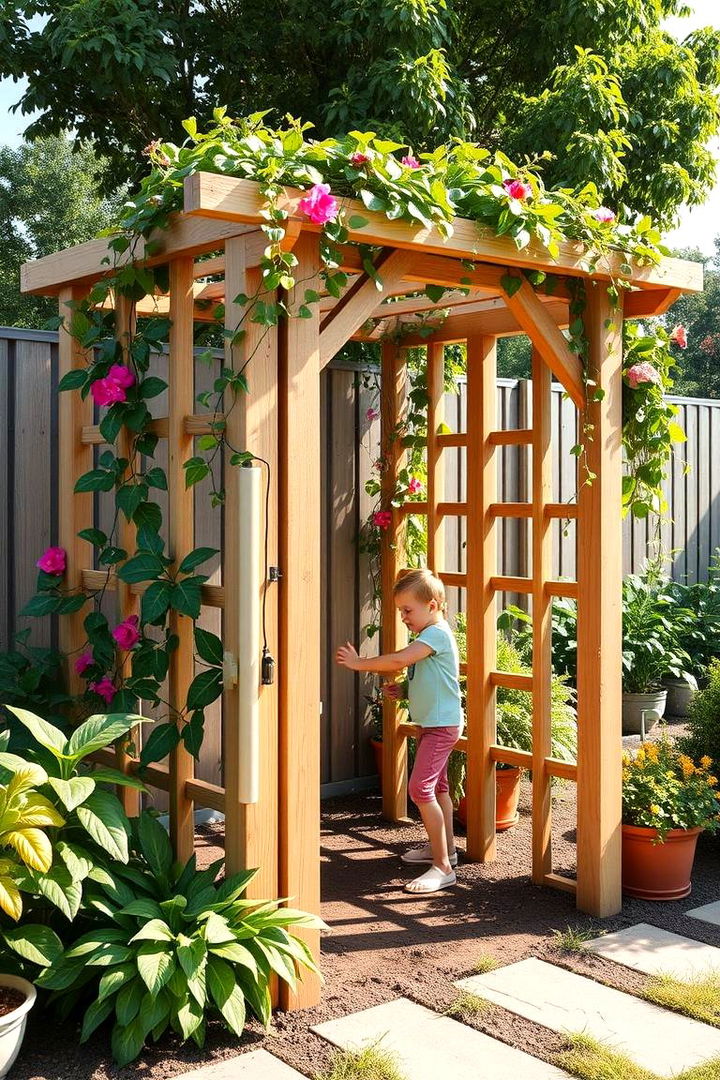 Interactive Family Garden Trellis - 22 Garden Trellis Ideas