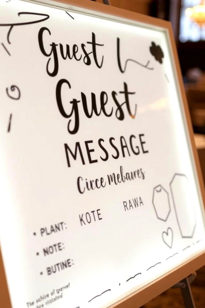 Interactive Guest Message Sign - 22 Wedding Sign Ideas