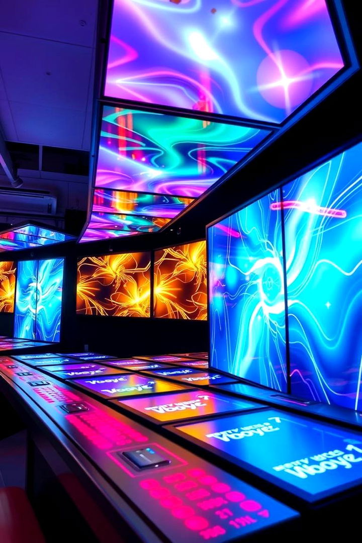 Interactive LED Wall Panels - 22 Arcade Room Ideas