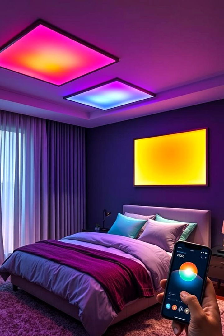 Interactive Lighting Accents - 22 Rainbow Bedroom Ideas