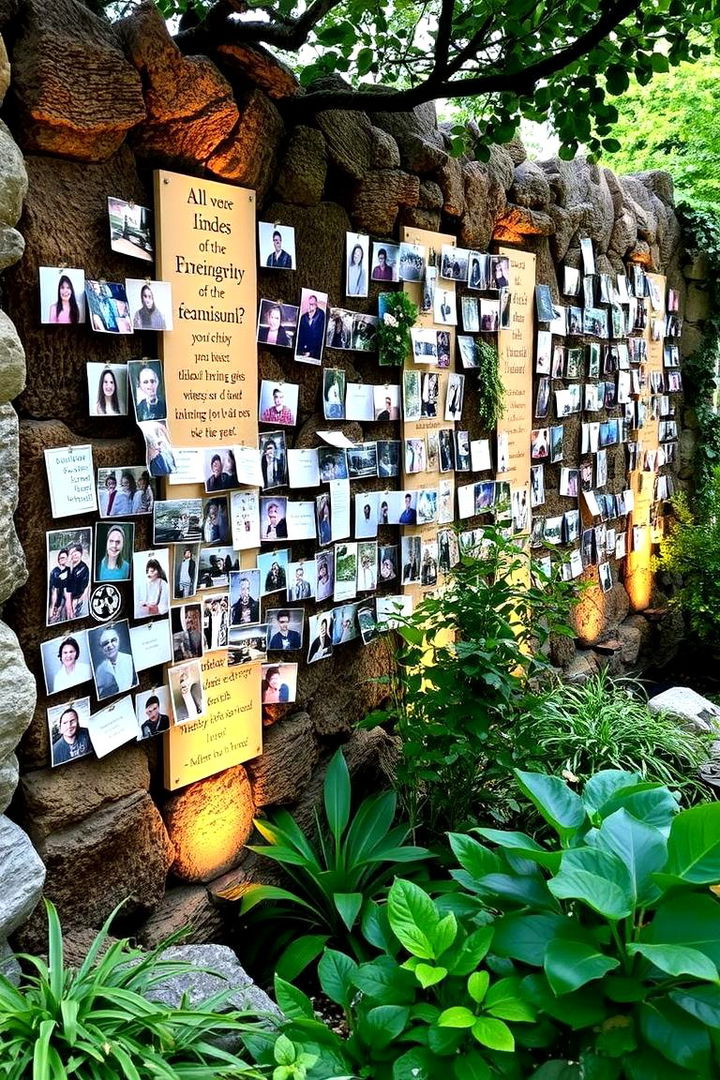 Interactive Memory Walls for Shared Stories - 22 Memorial Garden Ideas
