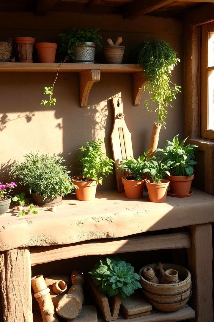 Interactive Mud Kitchen with Herbs - 22 Mud Kitchen Ideas for Kids