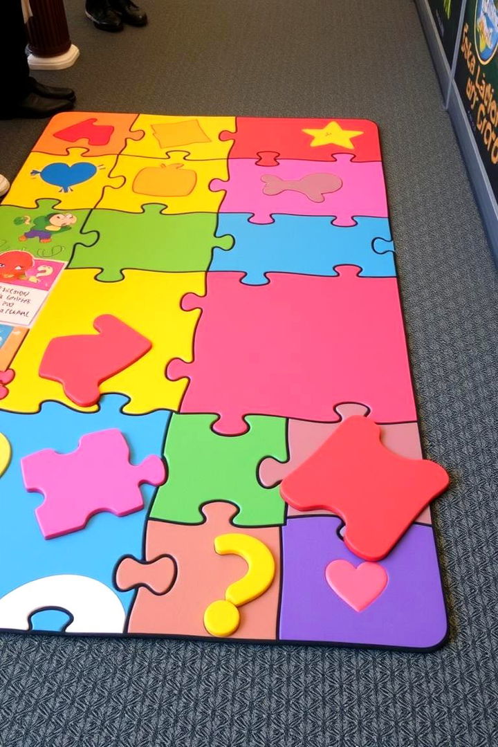 Interactive Puzzle Mat - 22 Front Door Mat Ideas