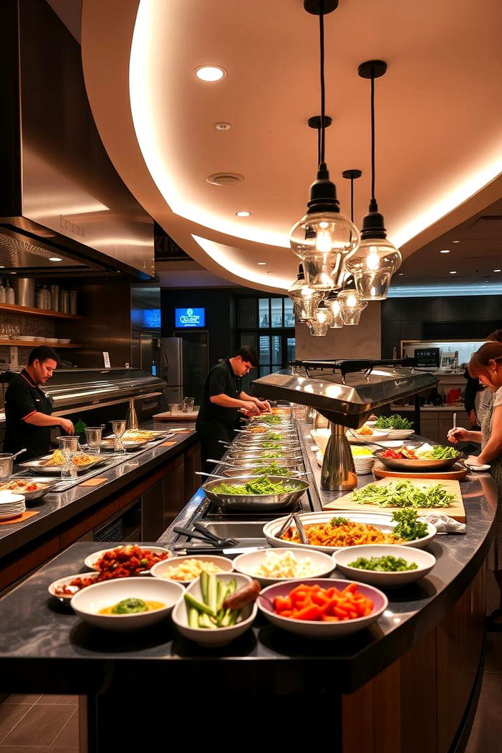 Interactive Stir Station Buffet - 22 Wedding Buffet Ideas