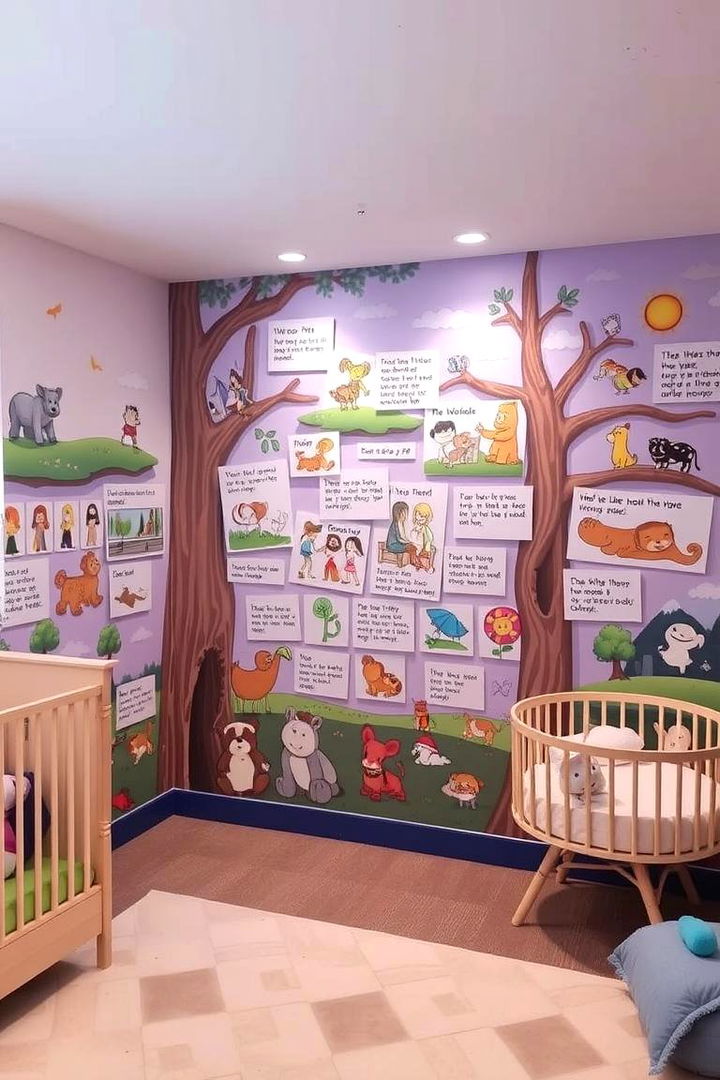 Interactive Story Walls - 22 Nursery Accent Wall Ideas