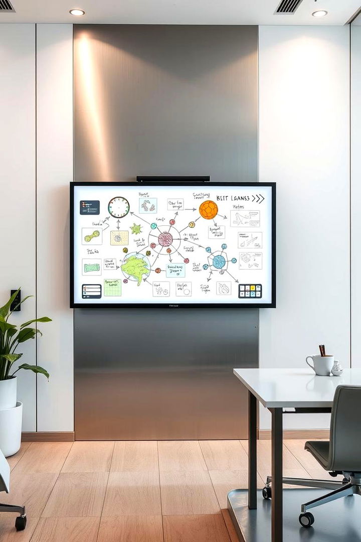 Interactive Whiteboard for Strategy Sessions - 22 Boys Gaming Bedroom Ideas