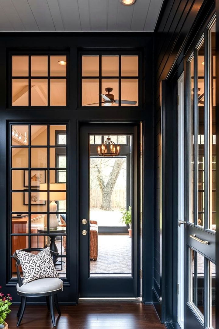 Interior and Exterior Synergy - 22 Dark Blue House With Black Trim