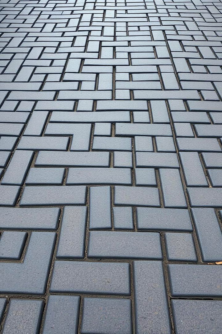 Interlocking Pattern Innovations - 22 Black Brick Walkway Ideas