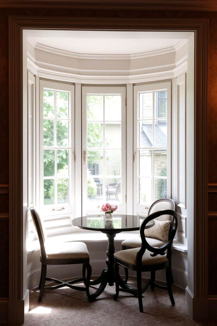 Intimate Dining Space - 22 Kitchen Bay Window Ideas
