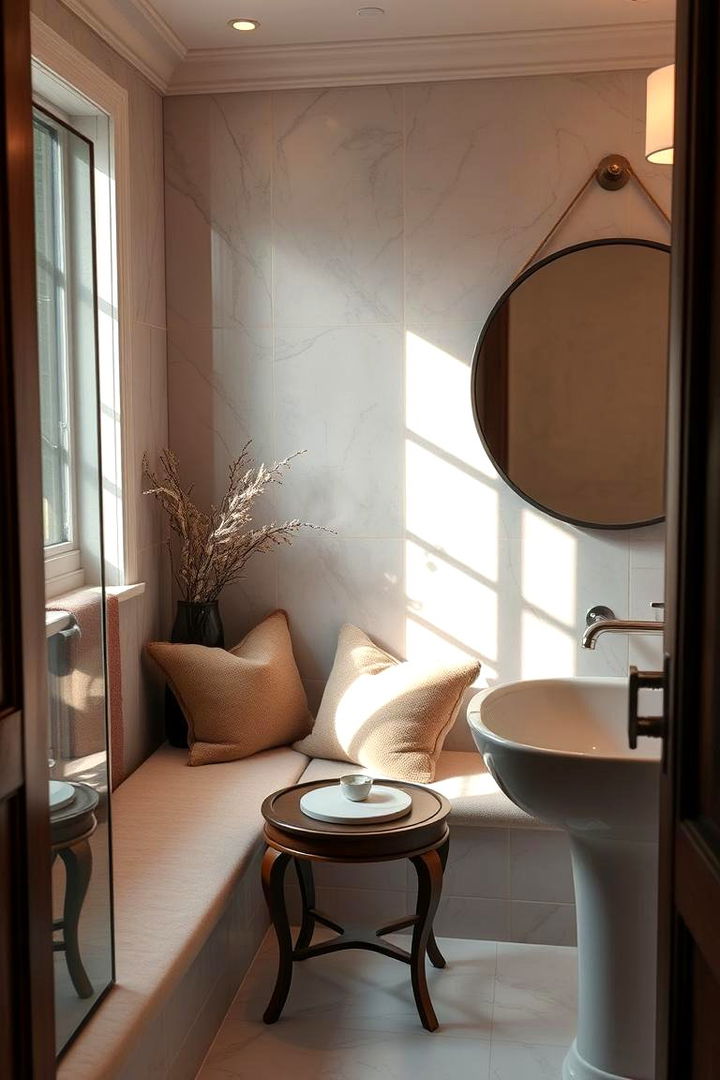 Intimate Seating Area - 22 Romantic Bathroom Ideas