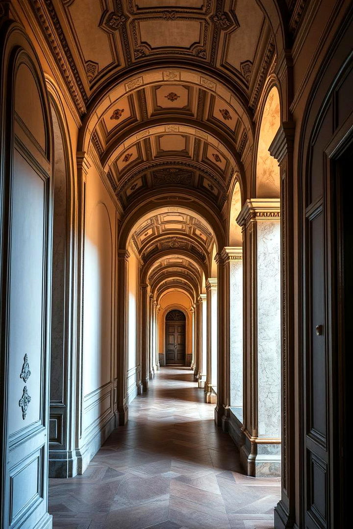 Intricate Architectural Details - 22 Dark Hallway Ideas