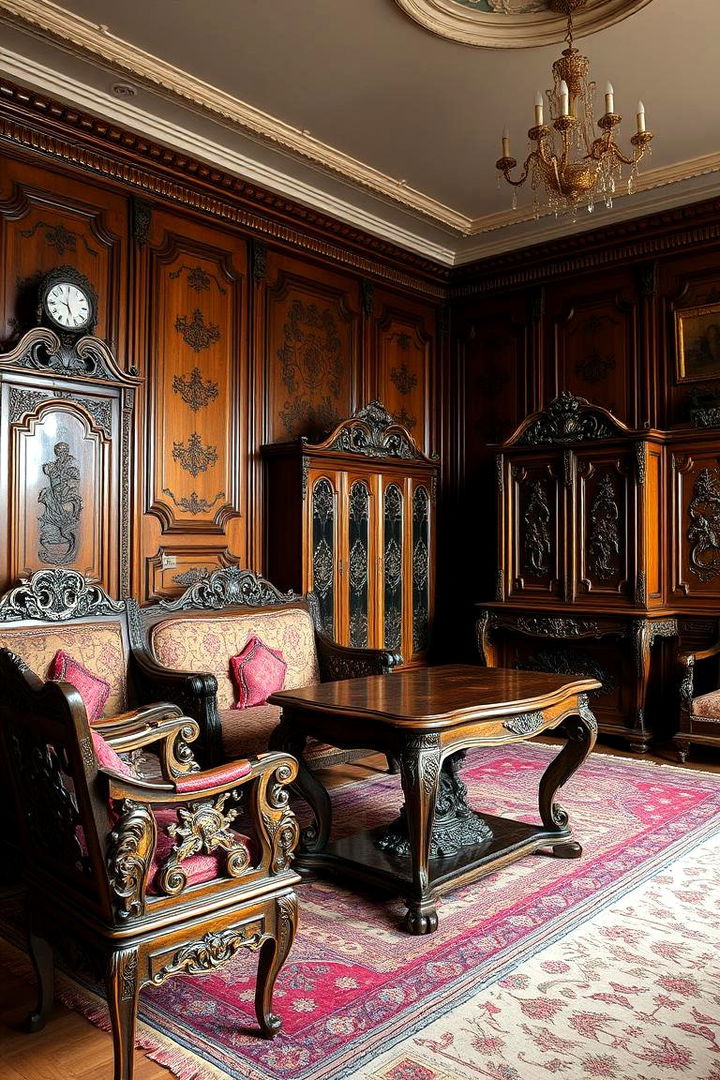 Intricate Carved Furniture - 22 Gothic Bedroom Ideas