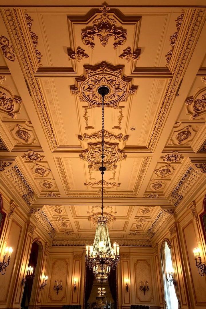 Intricate Ceilings with Crown Molding - 22 Luxury Dining Room Ideas