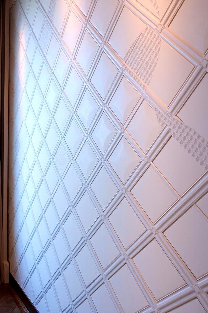 Intricate Diamond Grids - 22 Geometric Accent Wall Ideas