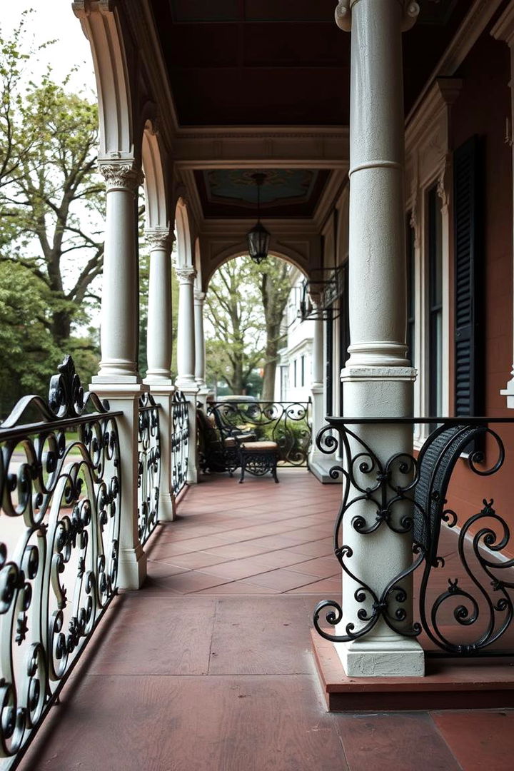 Intricate Iron Railings - 22 Victorian Porch Ideas
