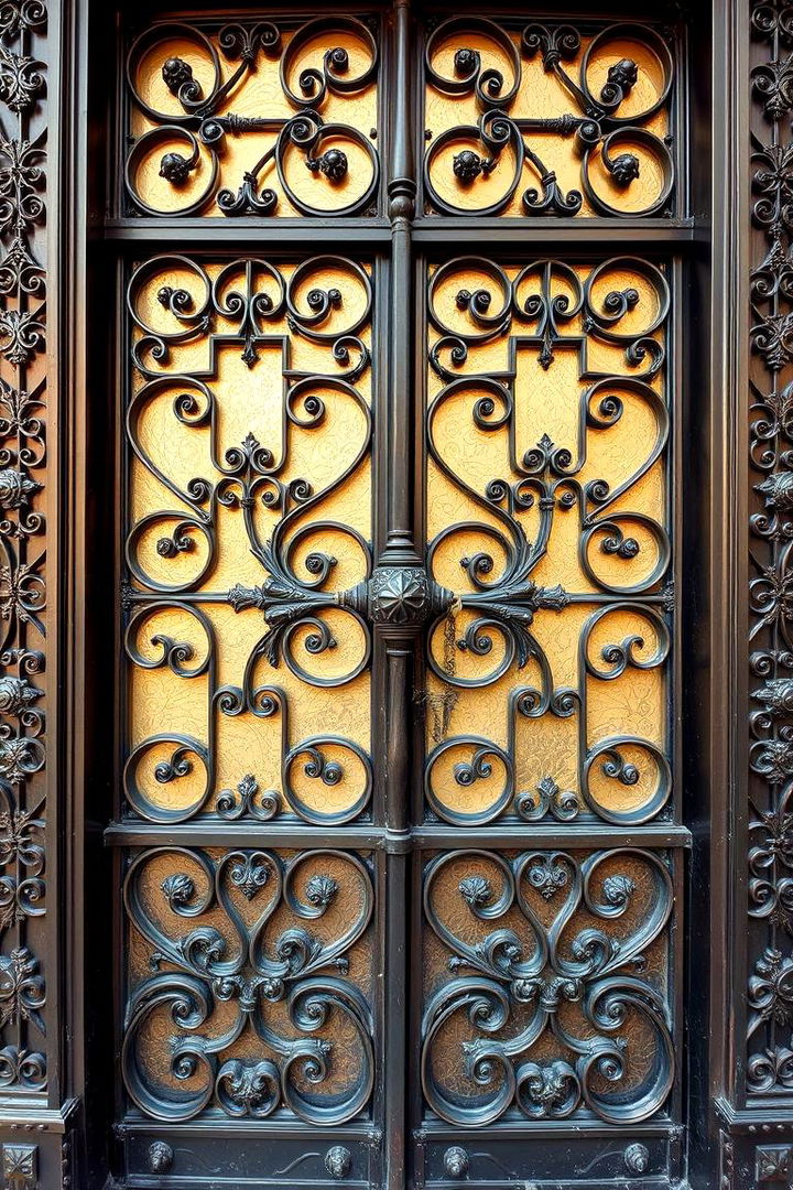 Intricate Ironwork Detailing - 22 Mediterranean Front Door Ideas