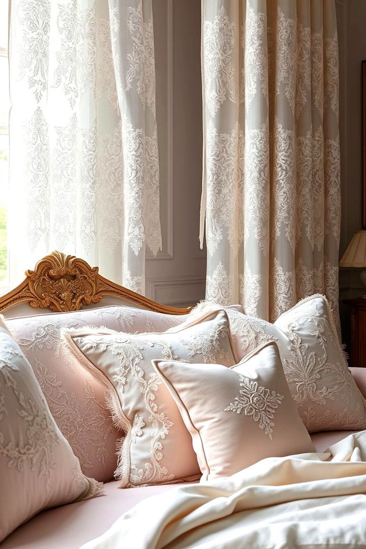 Intricate Lace Detailing - 22 pastel goth bedroom ideas