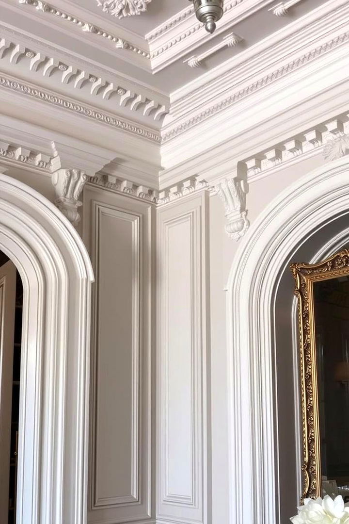 Intricate Moldings and Trim - 22 French Bedroom Decor Ideas