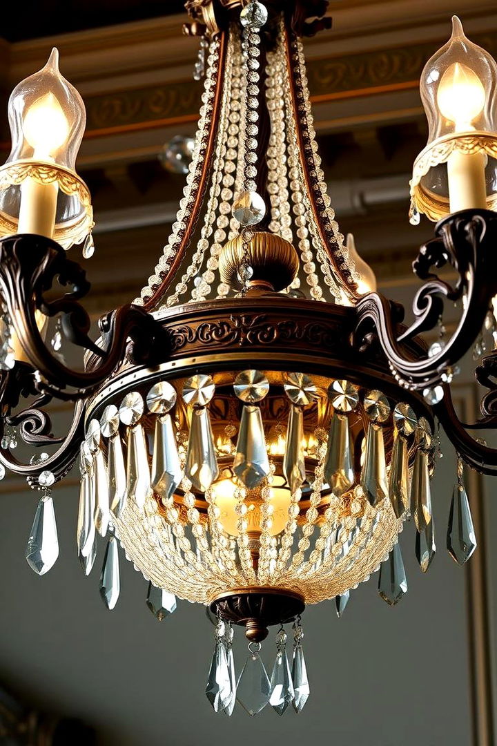 Intricate Ornamented Chandeliers - 22 Victorian Living Room Ideas