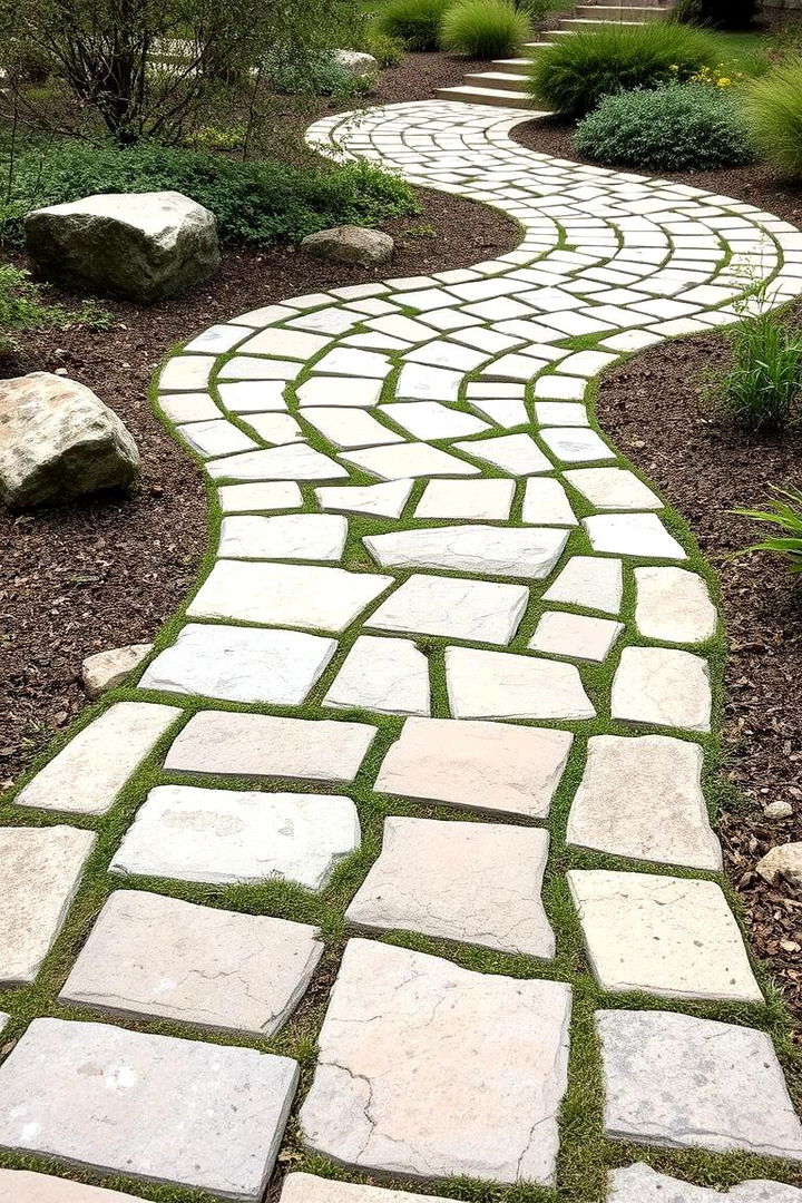 Intricate Pathways - 22 Flagstone Patio Ideas
