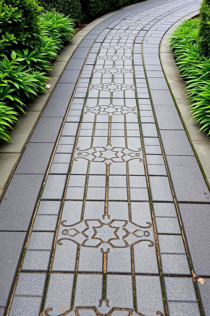 Intricate Patterned Asphalt Walkway - 22 Asphalt Walkway Ideas
