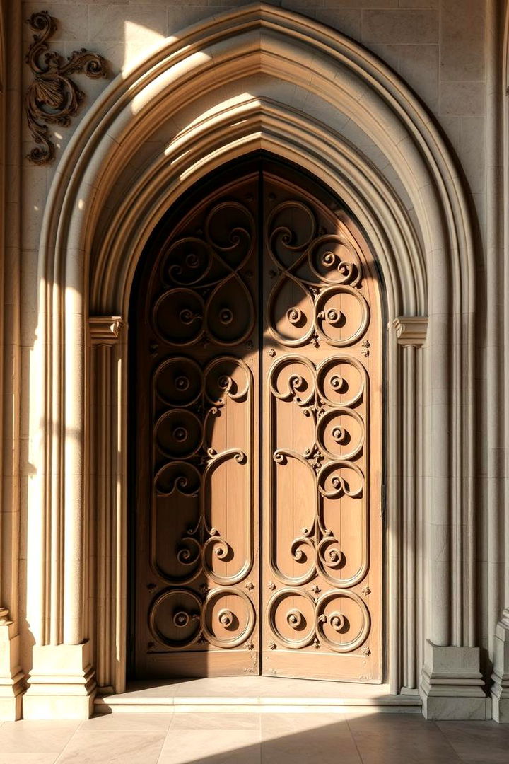 Intricate Scrollwork Details - 22 Gothic Front Door Ideas